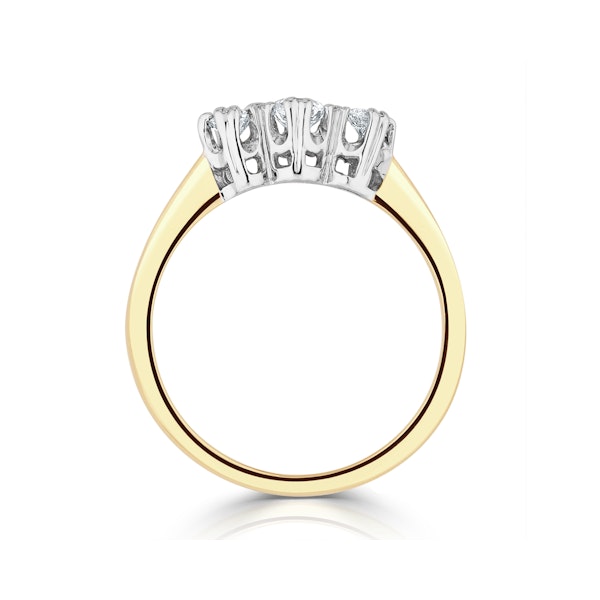 Emily 18K Gold 3 Stone Diamond Ring 0.33CT H/SI - Image 3
