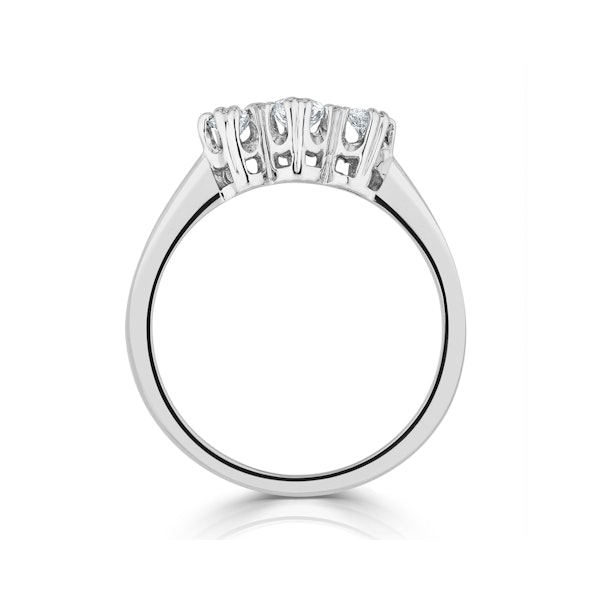 Emily 18K White Gold 3 Stone Diamond Ring 0.33CT G/VS - Image 3