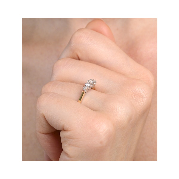 Grace 18K Gold 5 Stone Diamond Eternity Ring 0.33CT - Image 4