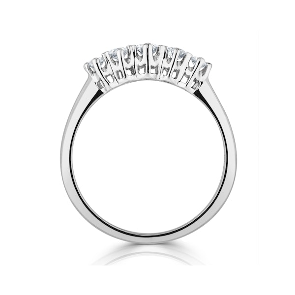 Grace 18K White Gold 5 Stone Diamond Eternity Ring 0.33CT - Image 3