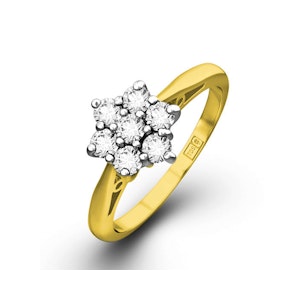 Millie 18K Gold Diamond Cluster Ring 1.00CT H/SI - FT20-322JUA