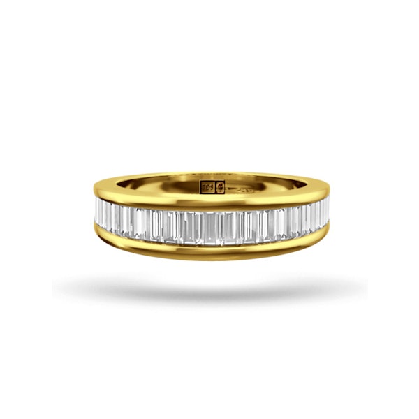 18K Gold Baguette Diamond Eternity Ring 1.00CT H/SI - SIZE L - Image 2
