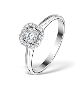 0.25ct Lab Diamond Engagement Ring 9K White Gold Galileo