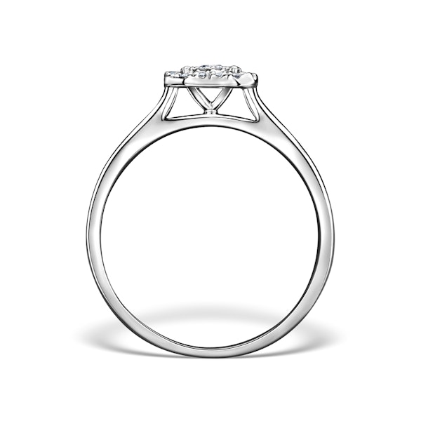 0.25ct Lab Diamond Engagement Ring 9K White Gold Galileo - Image 2