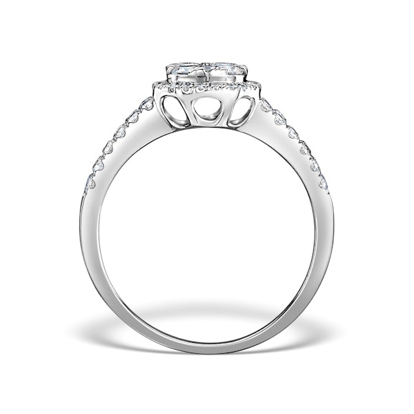 Halo Engagement Ring Galileo 0.90ct of Diamonds in 18K Gold - FT73 - Image 2