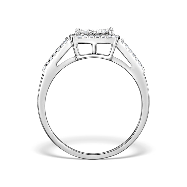 Halo Engagement Ring Galileo 0.50ct of Lab Diamonds in 9K Gold - Image 2