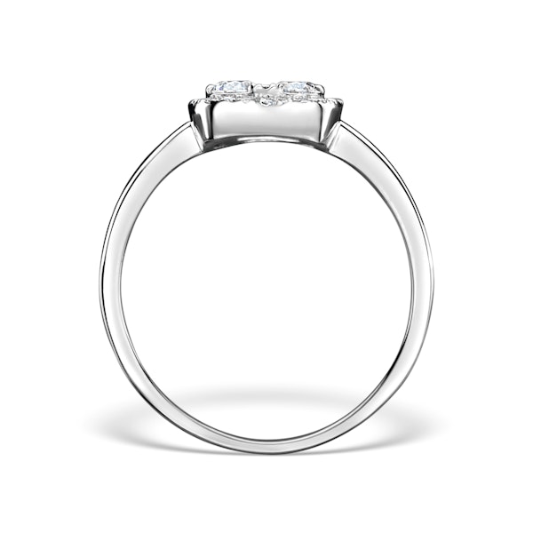 0.70ct Diamond Engagement and 18K White Gold Galileo Ring FT79 - Image 2