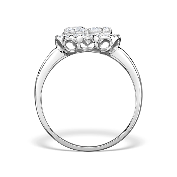 1.20ct Diamond and 18K White Gold Galileo Ring FT70 - Image 2