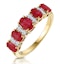 1.85ct Ruby and Diamond Eternity Ring in 18K Gold - Asteria Collection - image 1