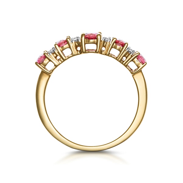 1.85ct Ruby and Diamond Eternity Ring in 18K Gold - Asteria Collection - Image 3