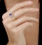 2ct Tanzanite and Diamond Shoulders Asteria Ring in 18K Gold - image 2