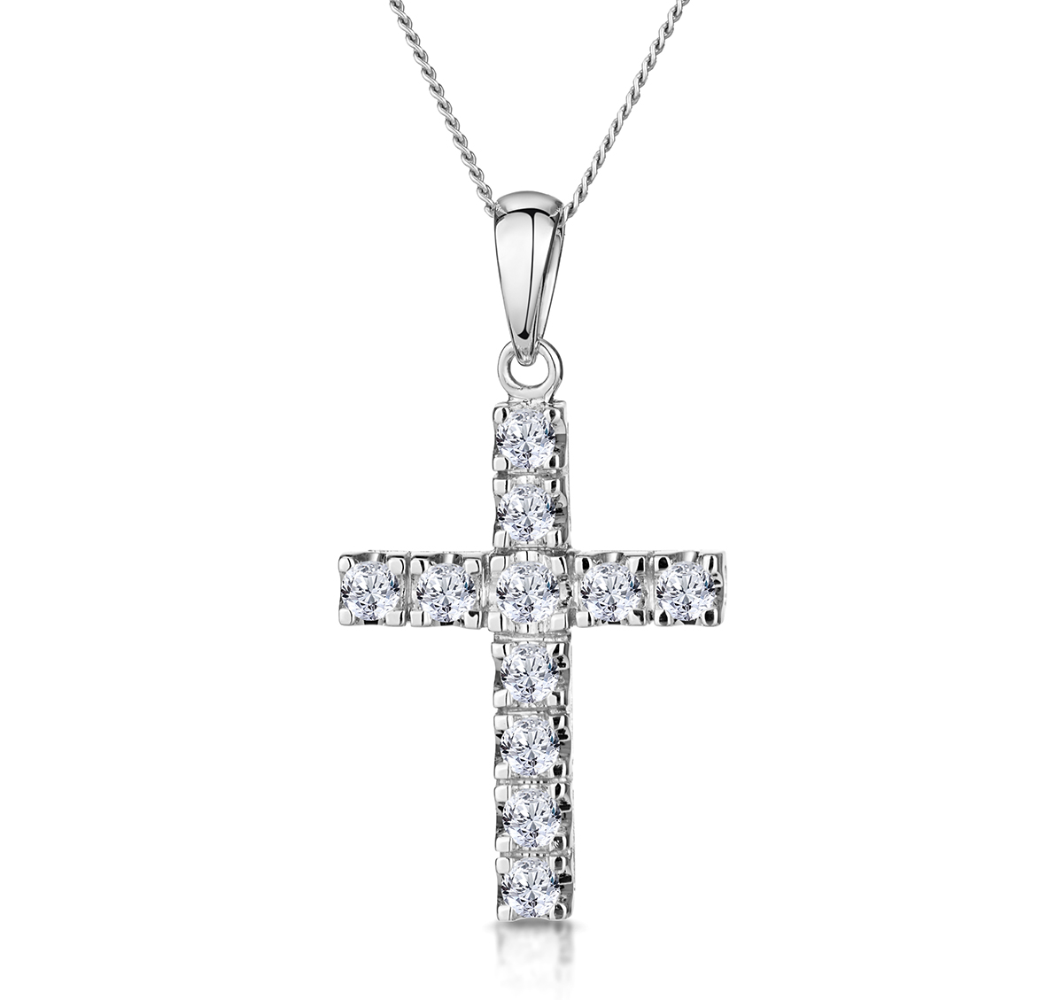 Diamond Cross Necklaces And Pendants The Diamond Store