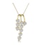 Fancy Pendant Necklace 0.23CT Diamond 9K Yellow Gold - image 1