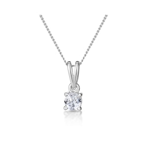 0.25ct Diamond Solitaire Chloe Solitaire Necklace in 9K White Gold