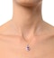 Amethyst 2.34CT And Diamond 9K White Gold Pendant Necklace - image 3