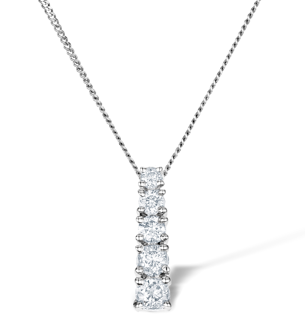 5 diamond pendant