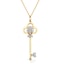 Allura Collection Key Diamond Pendant Necklace 0.07ct in 9K Gold - image 1