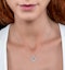 4 Leaf Clover Diamond Necklace in 9K White Gold - Stellato Collection - image 2