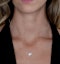 Stellato Heart Diamond Necklace in 9K White Gold - image 2