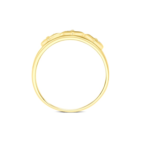 9K Gold Diamond Design Ring (0.18ct) - SIZE U - Image 3