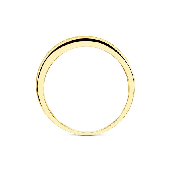 Grace Half Eternity Ring 0.33CT Diamond 9K Yellow Gold SIZE P - Image 5