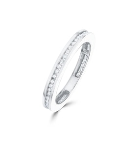 Eternity Ring 0.40CT Diamond 9K White Gold - SIZES G and M