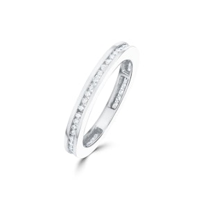 Eternity Ring 0.40CT Diamond 9K White Gold - SIZES G and M