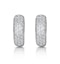 Huggie Earrings 0.33ct Diamond 9K White Gold - image 1