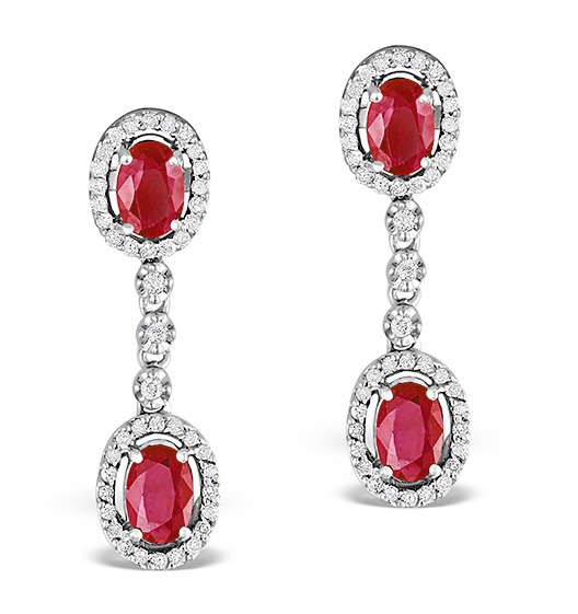 Ruby Earrings | The Diamond Store