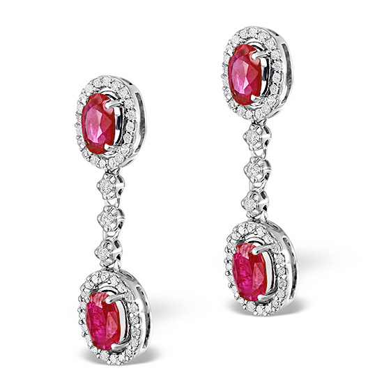 Ruby Earrings | The Diamond Store