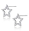Diamond Stellato Star Earrings in 9K White Gold - image 2