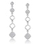 Stellato Collection Diamond Drop Earrings in 9K White Gold - image 1