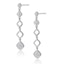 Stellato Collection Diamond Drop Earrings in 9K White Gold - image 2
