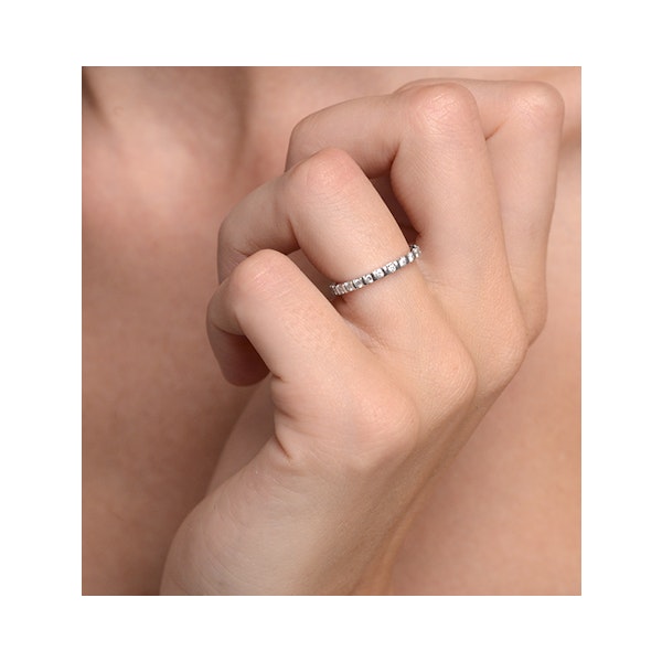 Eternity Ring Hannah 18K White Gold Diamond 0.50ct H/Si - Image 4