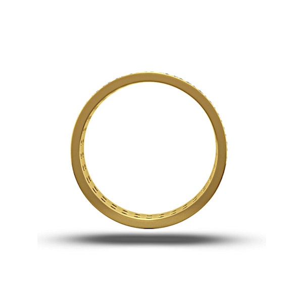 Mens 1ct G/Vs Diamond 18K Gold Full Band Ring - Image 3