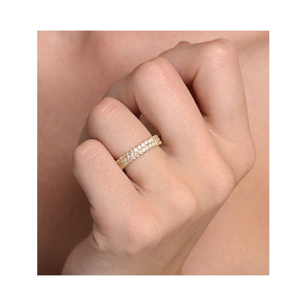Eternity Ring Jasmine 18K Gold Diamond 1.00ct H/Si - Image 4
