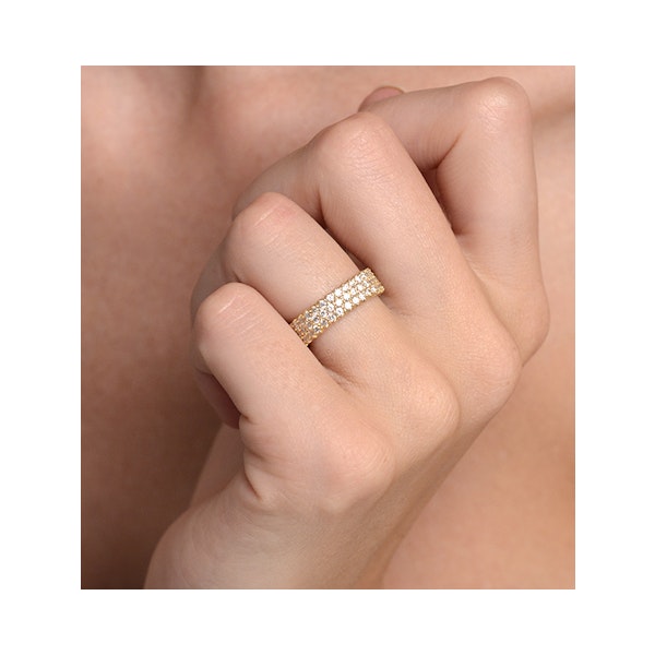 Eternity Ring Jasmine 18K Gold Diamond 2.00ct H/Si - Image 4