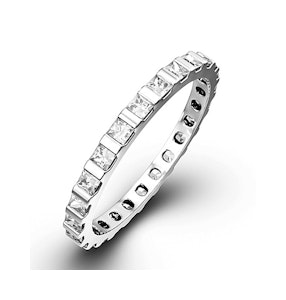 Eternity Ring Olivia 18K White Gold Diamond 1.00ct G/Vs