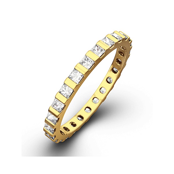 Eternity Ring Olivia 18K Gold Diamond 1.00ct H/Si - Image 1