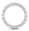 Viola Diamond Eternity Ring Emerald Cut 3.2ct VVs Platinum Size J-N - image 3
