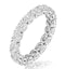 Serena Diamond Eternity Ring Oval Cut 3.38ct VVs Platinum Size H-I - image 1