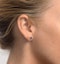 Tanzanite 5 x 4mm 18K White Gold Earrings - image 4