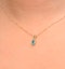 Emerald 5 x 4mm 18K Yellow Gold Pendant Necklace - image 4