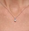 Chloe 18K White Gold Diamond Solitaire Necklace 0.33CT H/SI - image 4