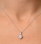 Certified Diamond 1.00CT Emily 18K White Gold Pendant Necklace G/SI2 - image 3