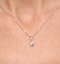 Emily 18K White Gold Diamond Pendant Necklace 0.25CT - image 3