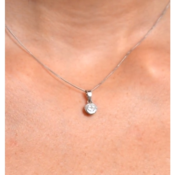 Certified Lab Diamond 0.50CT Emily 18K White Gold Pendant Necklace F/VS - Image 3