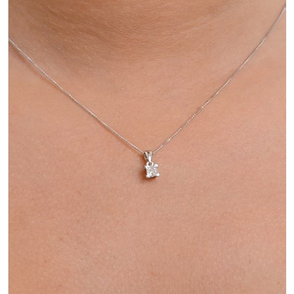 Olivia 18K White Gold Diamond Pendant Necklace 0.25CT H/SI - Image 3