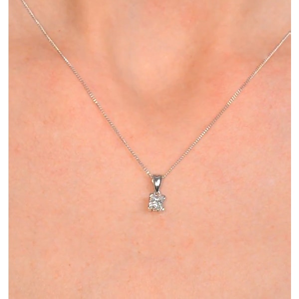 Olivia 18K White Gold Diamond Pendant Necklace 0.33CT H/SI - Image 4