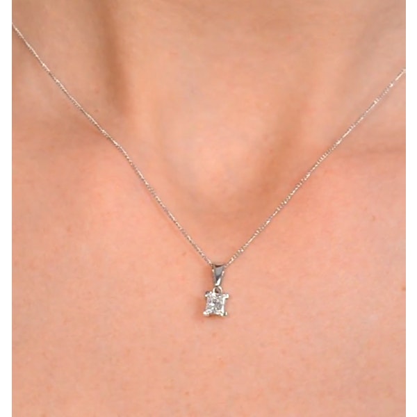Olivia Platinum Lab Diamond Pendant Necklace 0.33CT F/VS - Image 4